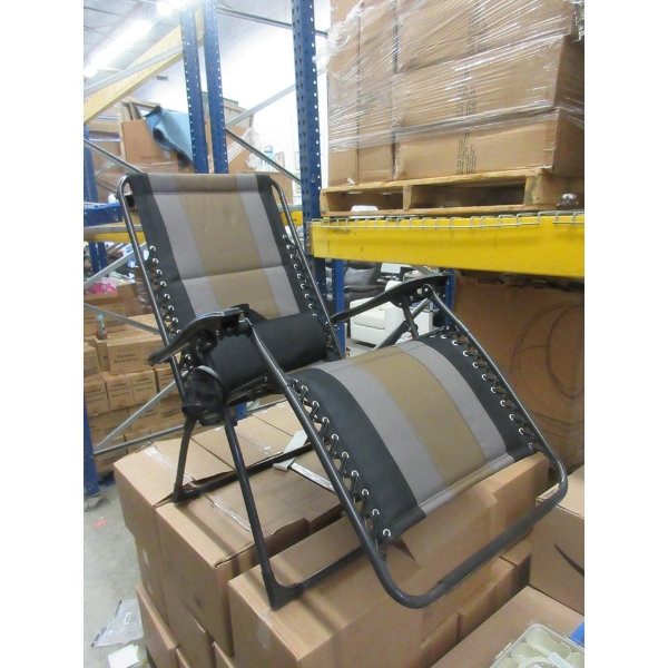 New Padded Zero Gravity Patio Lounge Chair 