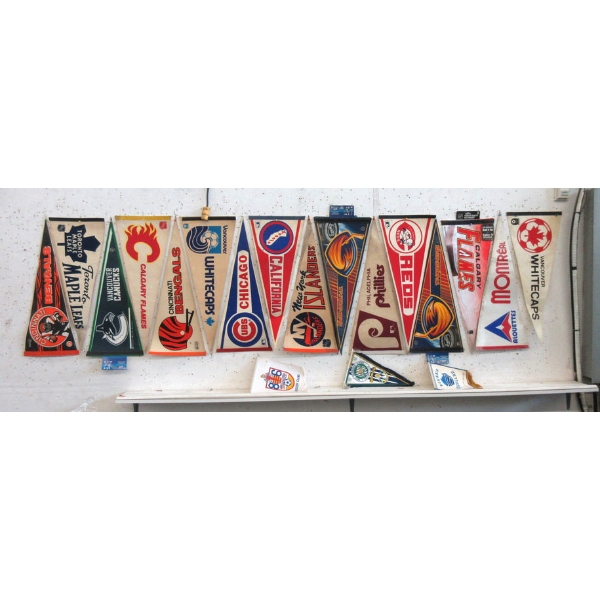 20 North American Sports Team Pennants