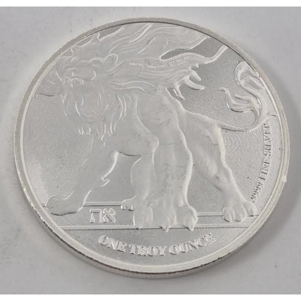 1 Oz .9999 Silver 2018 Roaring Lion Coin