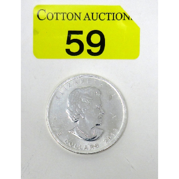 1 Oz .9999 Silver 2013 Maple Leaf Coin 