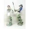Image 2 : 2 NAO by Lladro Porcelain Golfing Figurines