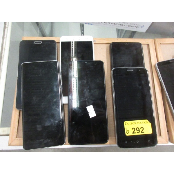 6 Assorted Android Cellphones - Preowned