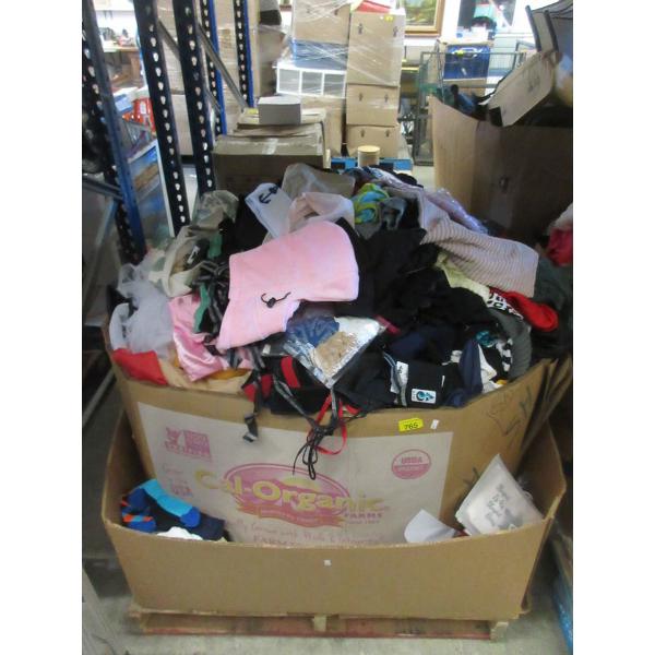 Skid of Clothing and Soft Household Goods