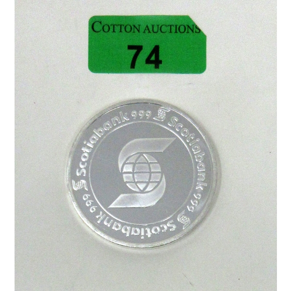 5 Oz .999 Silver Scotiabank Investor Round 