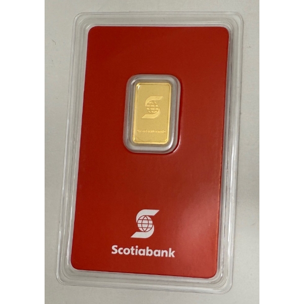 1/10 Oz .9999 Fine Gold Valcambi Suisse Certified Bar 