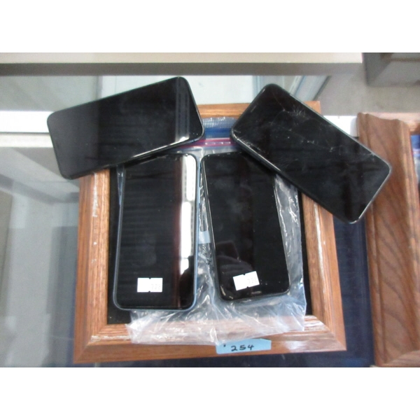 4 Assorted Preowned iPhones - As is