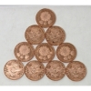 Image 1 : Ten .999 Copper 1 Oz. Covid Molecule Rounds
