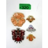 Image 1 : 5 Piece Lot of Joan Rivers Brooches - Preowned