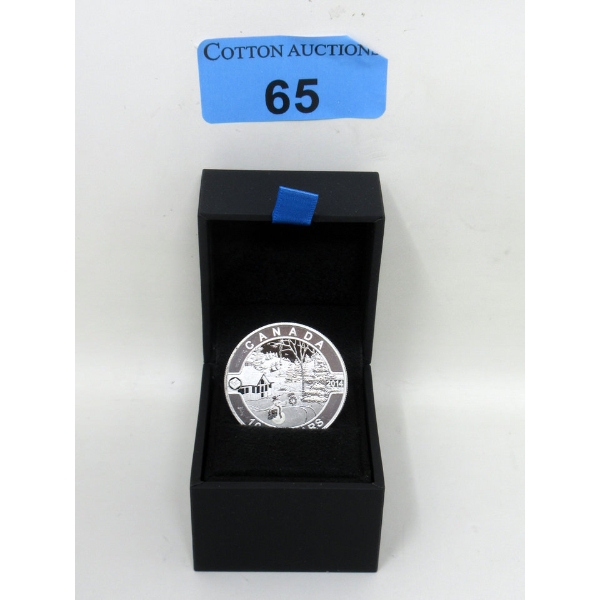 1/2 Oz .9999 Silver 2014 Snowman Snow Globe Winter Privy Coin 