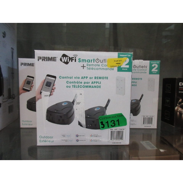 3 Packs of 2 Prime WiFi Smart Outlets w/ Remotes