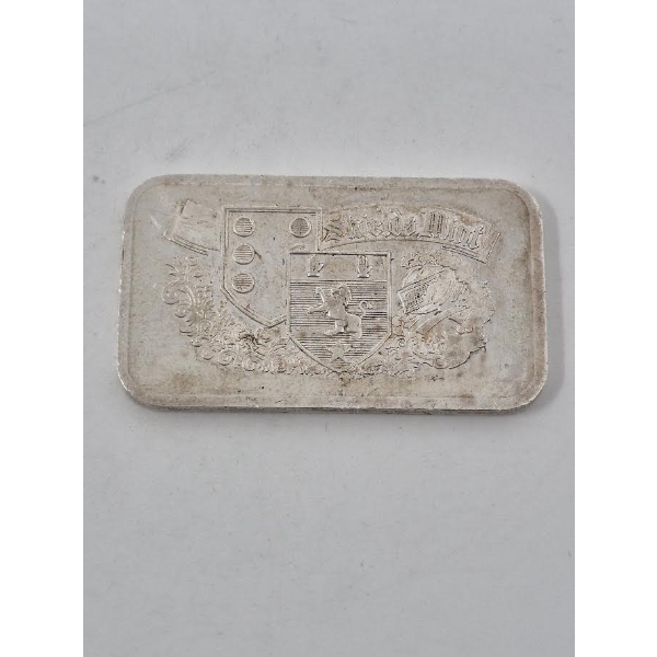 1 Oz .999 Silver Shields Mint Bar