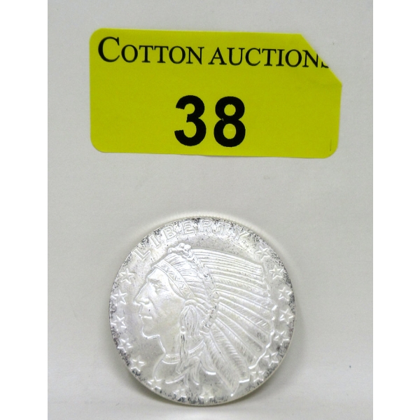 1 Oz .999 Silver Eagle Golden State Mint Round 