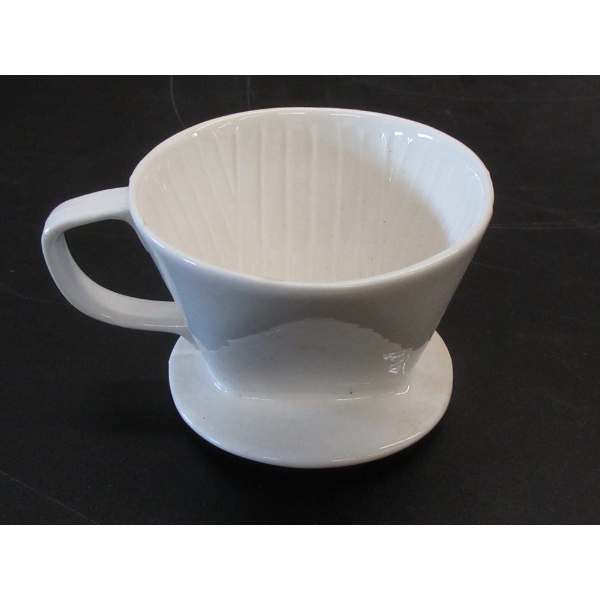 Case of 17 New White Ceramic Single Server Filter Holders