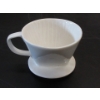 Image 1 : Case of 17 New White Ceramic Single Server Filter Holders