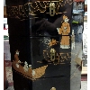 Image 6 : 42" Tall Lacquered 8 Drawer Jewelry Tower with Keys