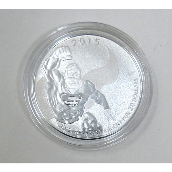 .9999 Silver 2015 SUPERMAN $20 Coin 