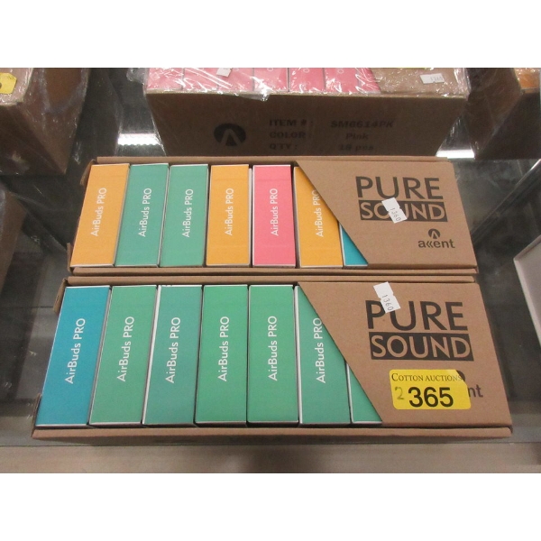 2 Boxes of 9 New Pure Sound AirBuds PRO