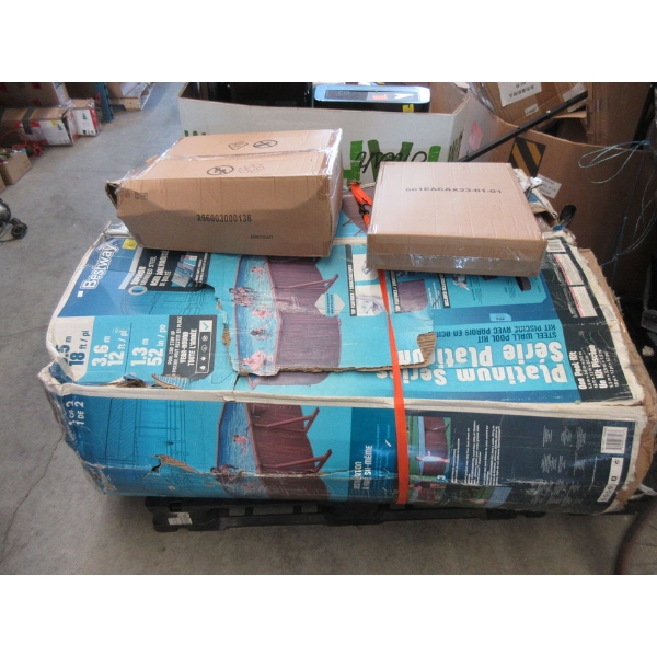 Bestway 18' x 12' Oval Above  Ground Pool