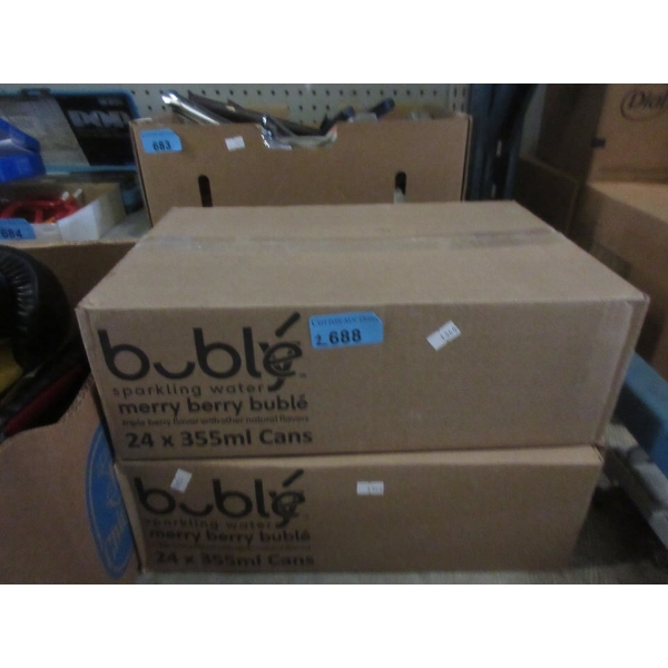 2 Cases of Bublé Sparkling Water