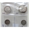 Image 5 : 9 Vintage Canadian Sterling Silver Coins 1917-1919
