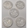 Image 3 : 5 x 1 Oz .999 Silver Eagle/Silver Trade Unit Rounds