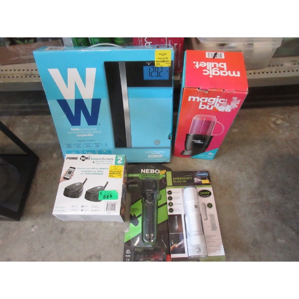 5 Piece Lot of Electronics and Household Goods