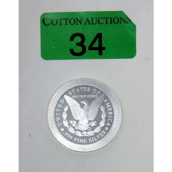 1 Oz .999 Silver E.Pluribus.Unum Round 