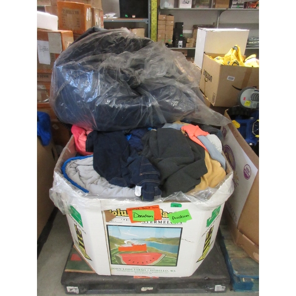 Skid of Clothing and Soft Household Goods