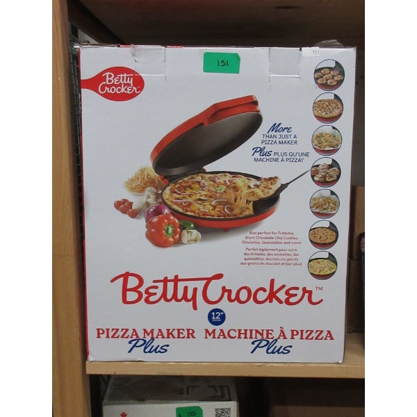 Betty Crocker Electric Pizza Maker Plus