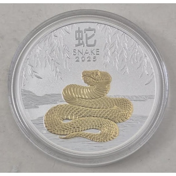 Limited Edition 1 Oz .9999 Silver Year of the Snake Coin 