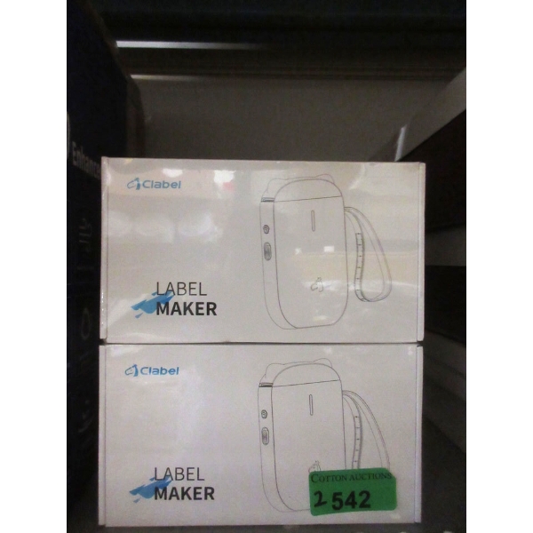 2 New Clabel Label Makers - Model: CT320B