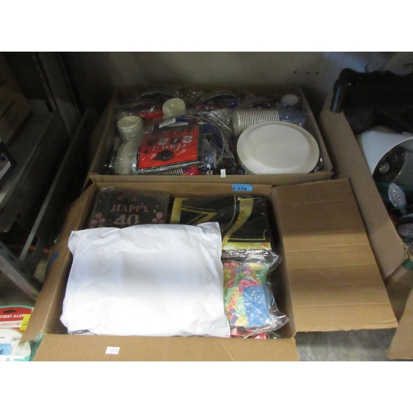 2 Boxes of New Party Supply Sets
