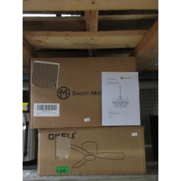 Saint Mossi Chandelier & Okeli Celling Fan 