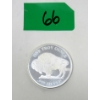 Image 1 : 1 Oz .999 Silver Indigenous/Buffalo Round 