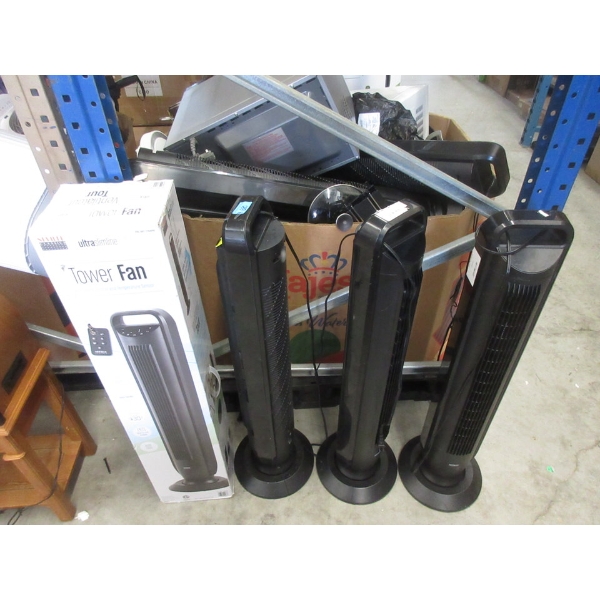 4 Seville Tower Fans - 1 Remote