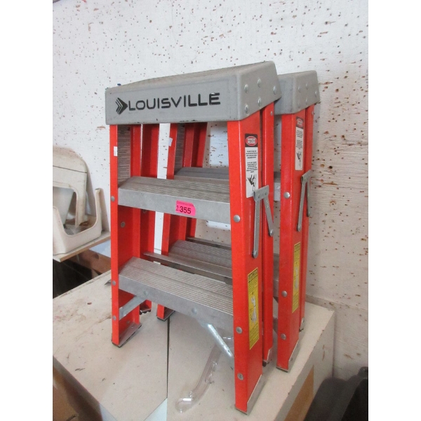 2 Louisville 24  Step Ladders - Preowned - As Is
