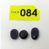 Image 1 : 40 CTW of 3 Loose Sapphire Gemstones