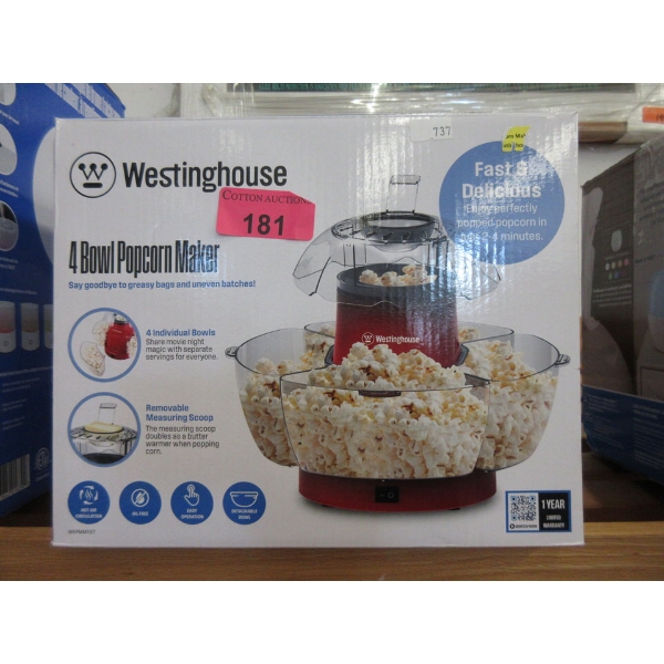 Westinghouse 4 Bowl Popcorn Maker
