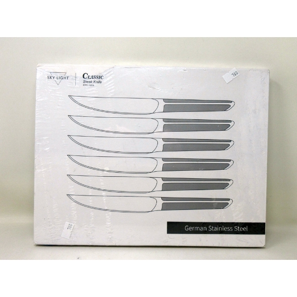 Set of 6 New German Stainless Steel Steak Knives