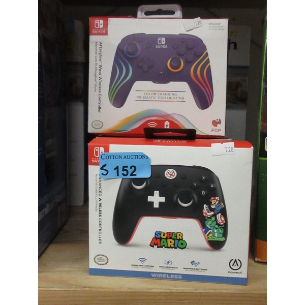 5 Nintendo Switch Wireless Controllers in Boxes