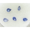 Image 2 : 5 Pear Cut Tanzanite Gemstones - 4 x 3 mm 