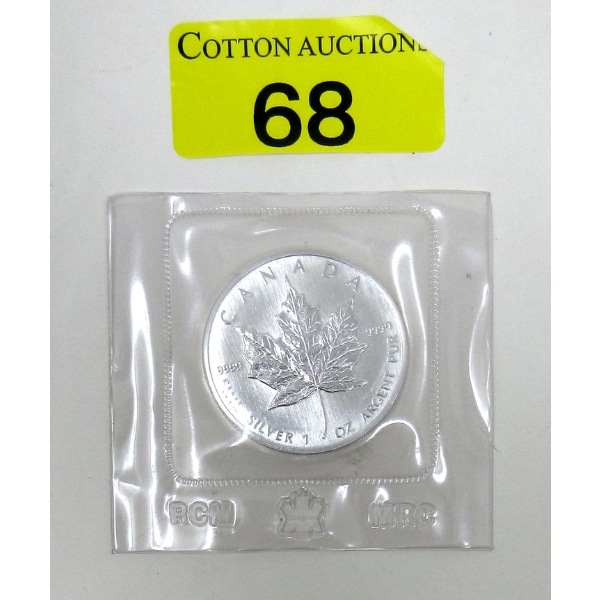 1 Oz .9999 Silver 1989 Maple Leaf Coin 