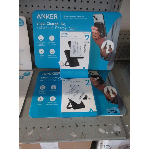 2 Anker MagGo Power Bank 2 Packs - iPhone	