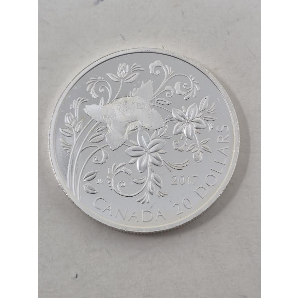 1 Oz .9999 Silver 2017 Canada $20 Coin 