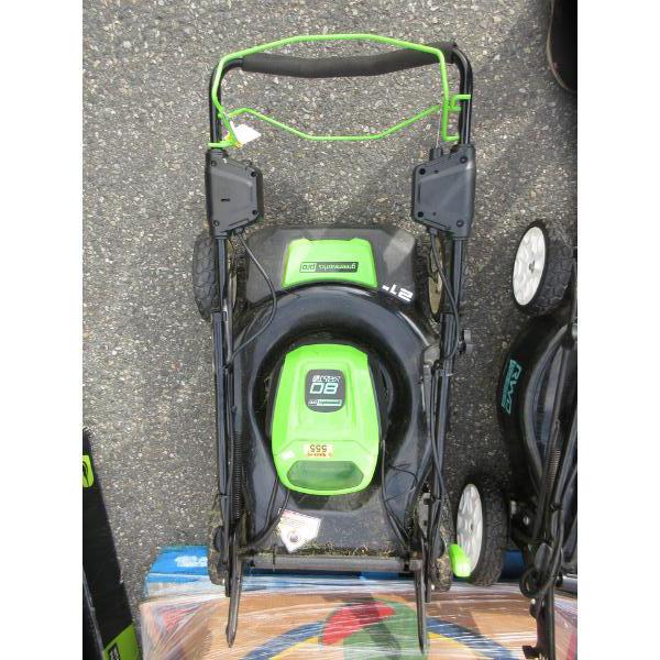 Greenworks Pro 21" Cordless Lawnmower with Battery