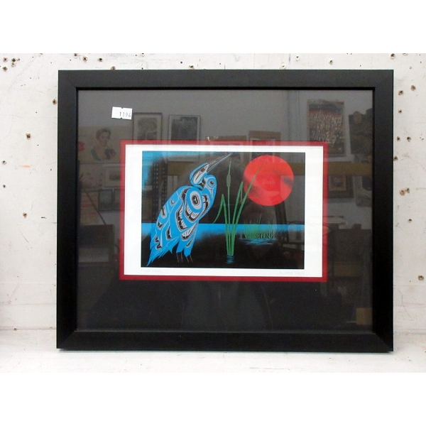 Richard Shorty "Night Heron" Framed Print