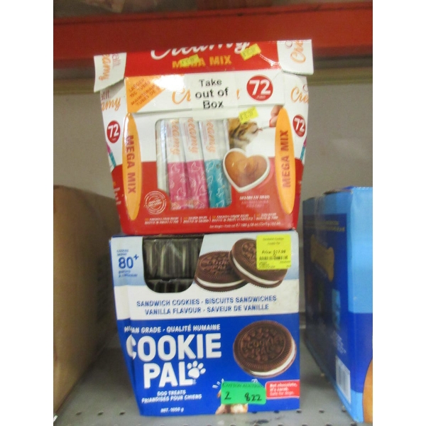 Box of Dog Cookies & Box of Cat Treats