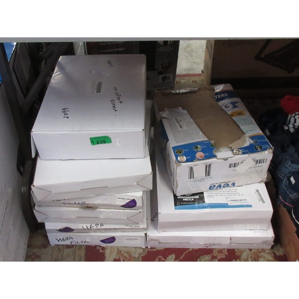 9 Assorted HEPA and Other Filters