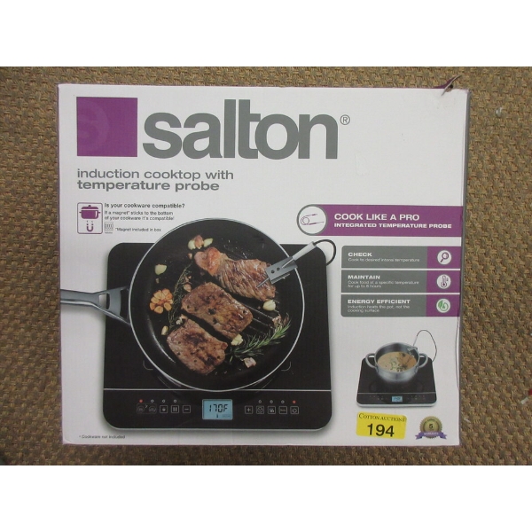 Salton Induction Cooktop w/Temperature Probe