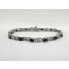 Image 1 : Blue Sapphire & Diamond Tennis Bracelet